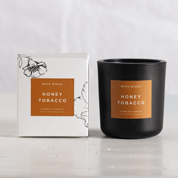 ROSY RINGS HONEY TOBACCO BOXED GLASS TUMBLER