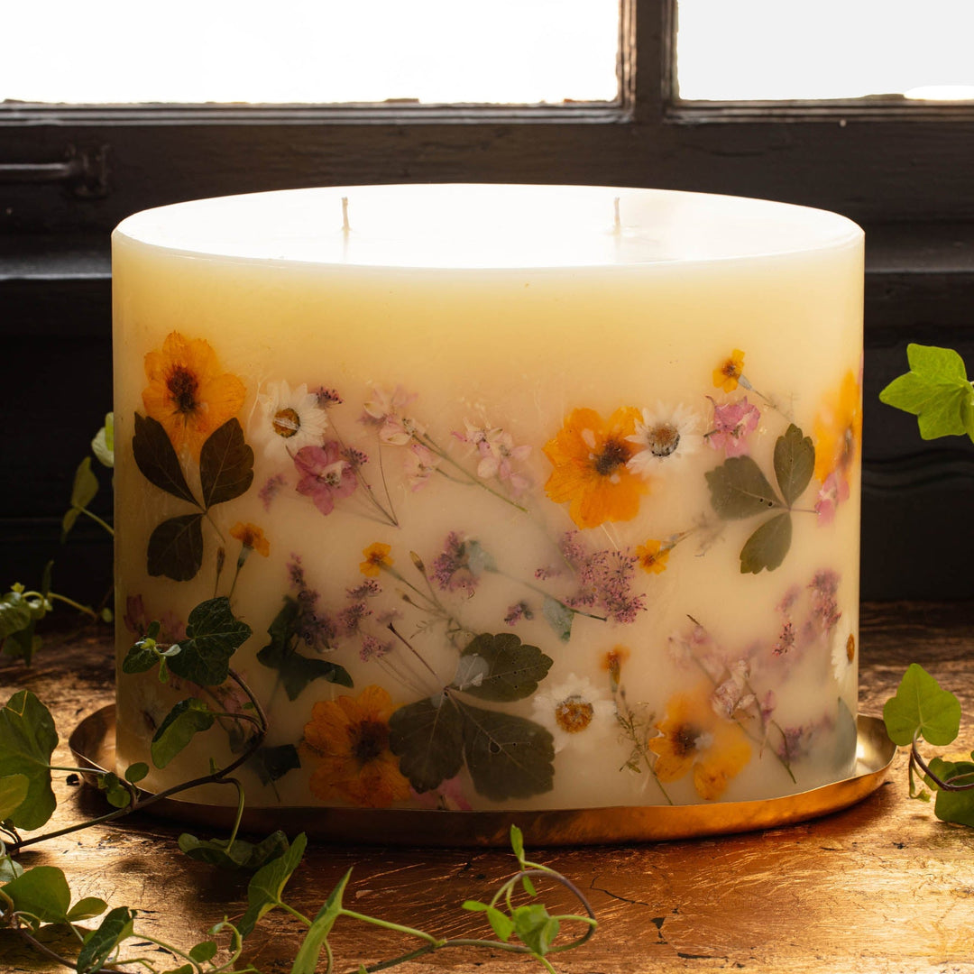 ROSY RINGS LEMON BLOSSOM & LYCHEE OVAL BOTANICAL SCENTED CANDLE