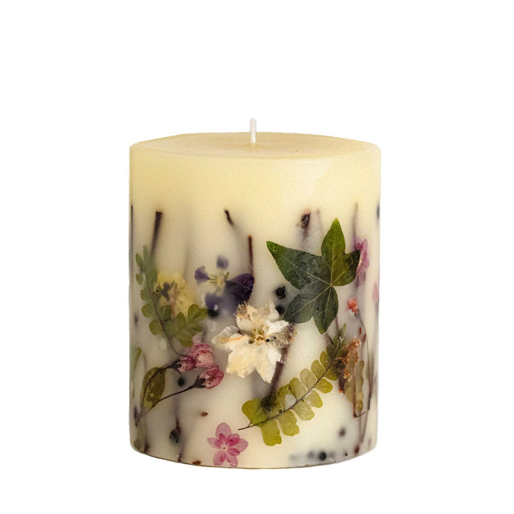 Black Currant & Bay - Small Round Scented Botanical Candle