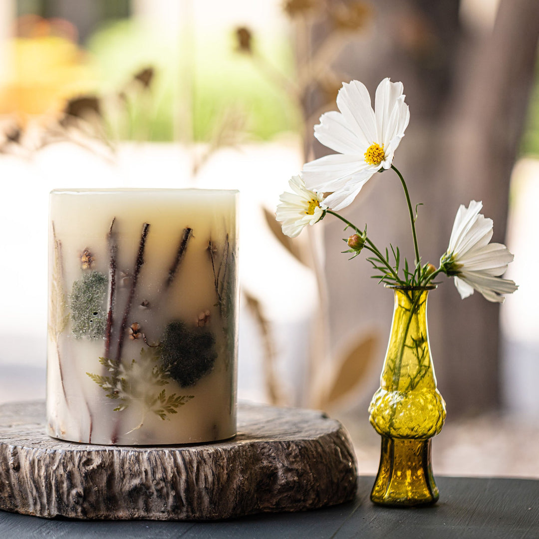 ROSY RINGS FOREST SMALL ROUND BOTANICAL SCENTED CANDLE