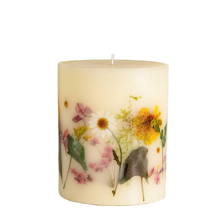 Lemon Blossom - Small Round Scented Botanical Candle