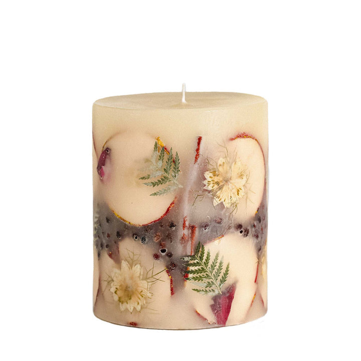 Spicy Apple - Small Round Scented Botanical Candle