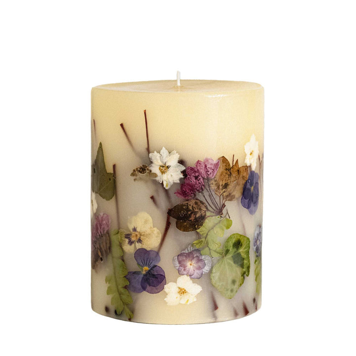 Black Currant & Bay - Medium Round Scented Botanical Candle