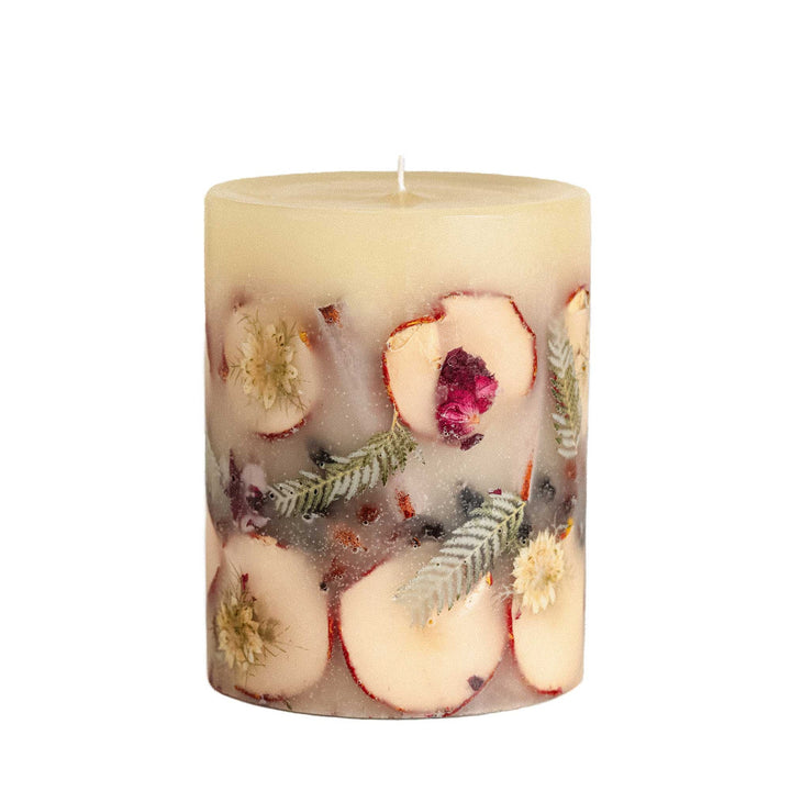 Spicy Apple - Medium Round Scented Botanical Candle