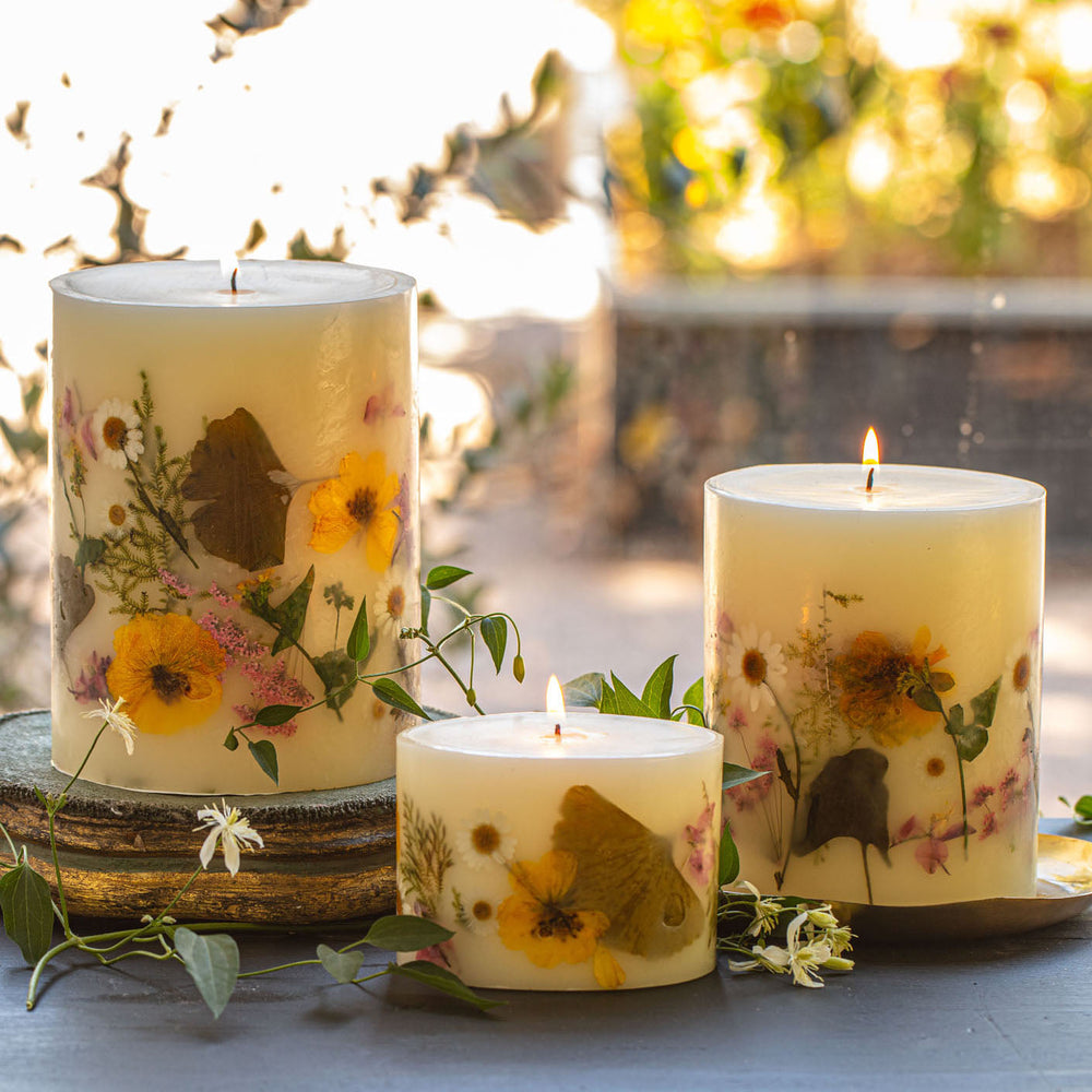 ROSY RINGS Medium, Small and Petite Oval Candle Lemon Blossom