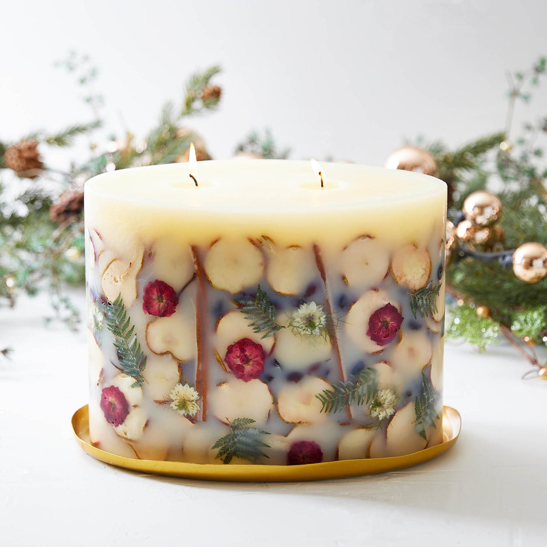 ROSY RINGS SPICY APPLE OVAL BOTANICAL SCENTED CANDLE