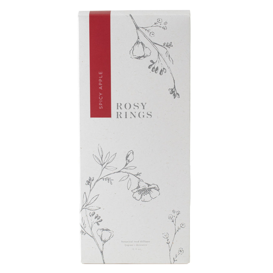 Rosy Rings Spicy Apple Scented Reed Diffuser Packaging Box