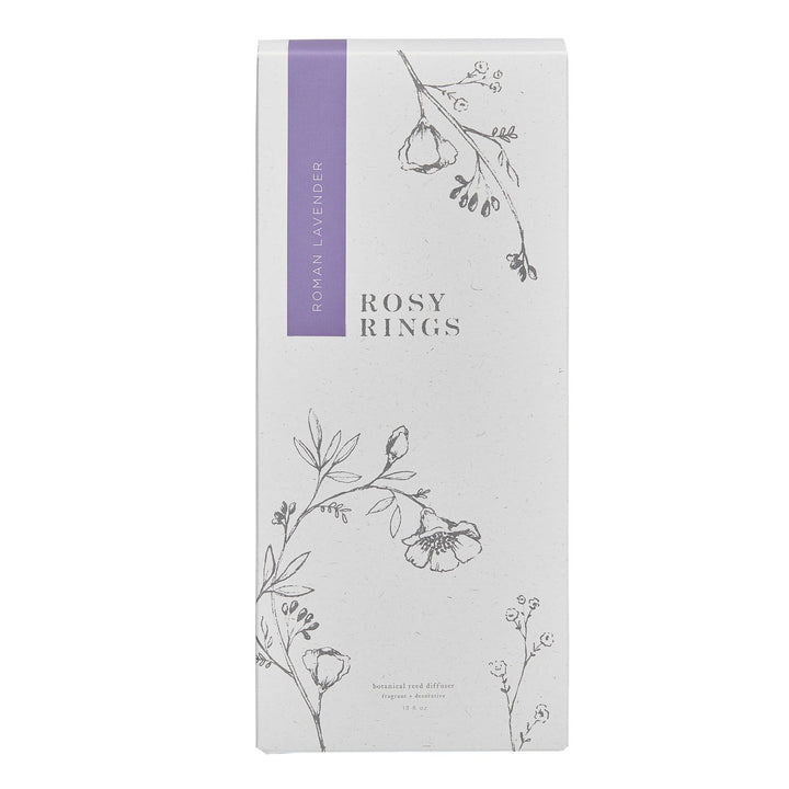 Rosy Rings Roman Lavender Scented Reed Diffuser Packaging Box